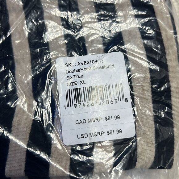 AMPERSAND - SO TRUE STRIPE DOUBLEHOOD SWEATSHIRT - Picture 4 of 6